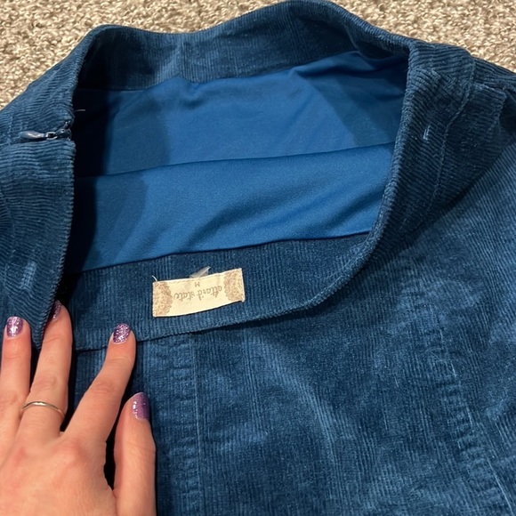 🛍️SOLD🩷Altar’d State Blue Corduroy Mini Skirt Size Medium - Picture 3 of 5